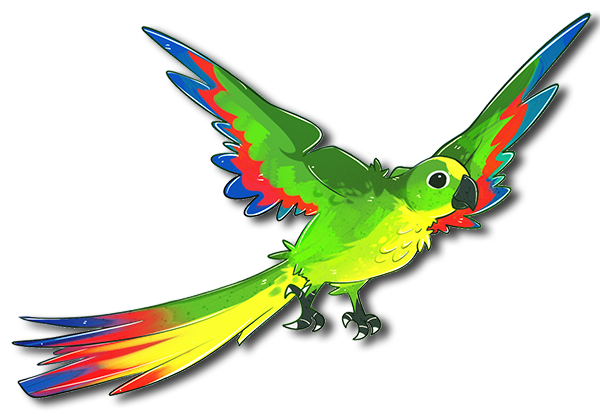 cartoon Amazon Parrot